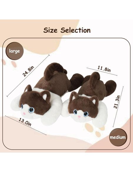 Gato de Peluche con Peso GILFWM 54 cm Ultra Suave 1.36 kg Gato de Peluche con Peso GILFWM 54 cm Ultra Suave 1.36 kg