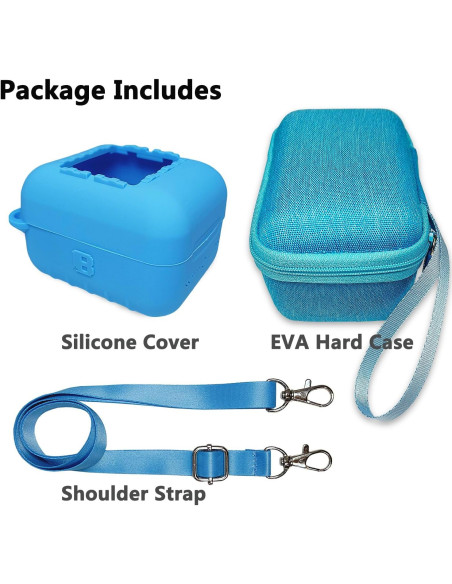 Funda Dura y Silicona JCHPINE para Mascota Digital Bitzee Azul