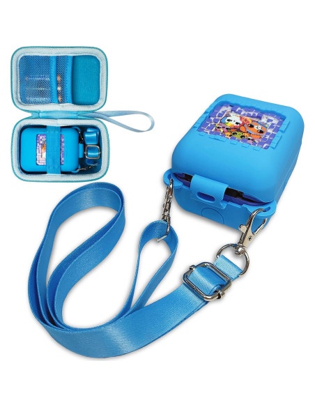 Funda Dura y Silicona JCHPINE para Mascota Digital Bitzee Azul
