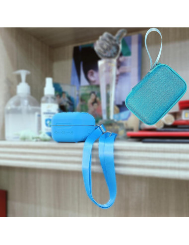 Funda Dura y Silicona JCHPINE para Mascota Digital Bitzee Azul