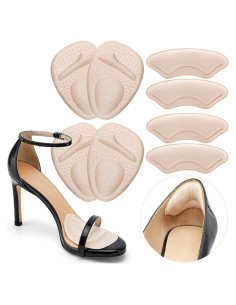 Almohadillas para el Talón Comfowner - 4 Pares Beige