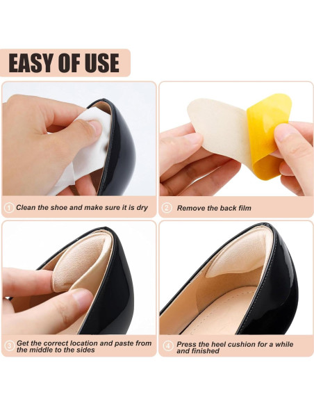 Almohadillas para el Talón Comfowner - 4 Pares Beige