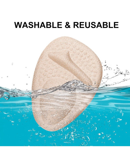 Almohadillas para el Talón Comfowner - 4 Pares Beige