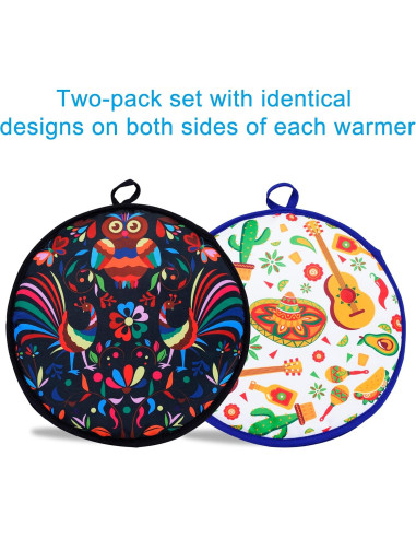 Calentador de Tortillas Eichzer 30 cm 2 Pcs Aislante Microondas