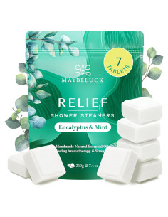 Vaporizadores de Ducha Eucalipto Menta Maybeluck - 7 Unidades