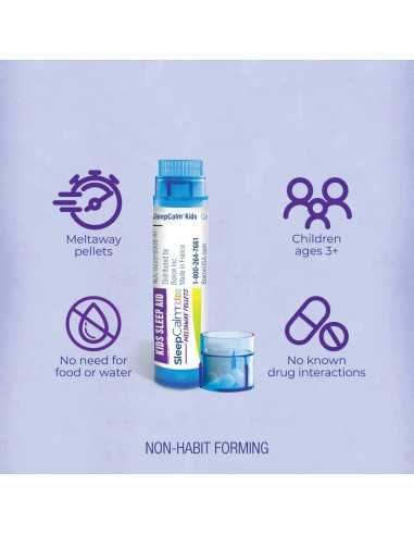 Gránulos Disolventes SleepCalm Kids Boiron - 2 Tubos 160g