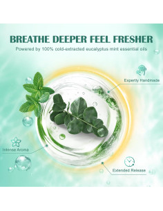 Vaporizadores de Ducha Eucalipto Menta Maybeluck - 7 Unidades 2