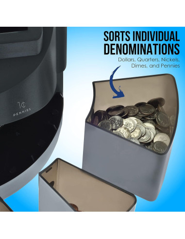 Contador y Clasificador de Monedas Nadex S540 Pro - 300 Monedas/min