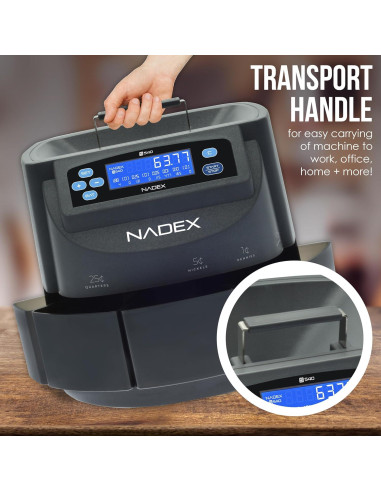 Contador y Clasificador de Monedas Nadex S540 Pro - 300 Monedas/min