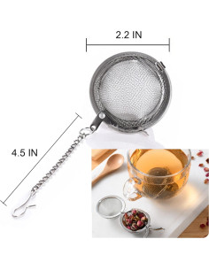 Infusor de Té OXT 10PCS Acero Inoxidable 5.49 cm 2