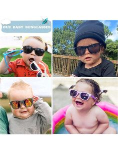 Gafas de sol polarizadas HYCREDI para bebés 0-24 meses UV 100% 2