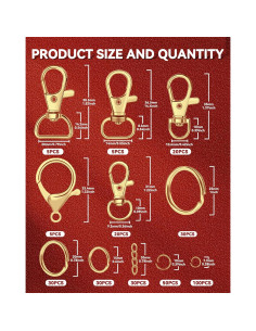 Kit de Fabricación de Llaveros 325PCS FIVEIZERO Dorado 2