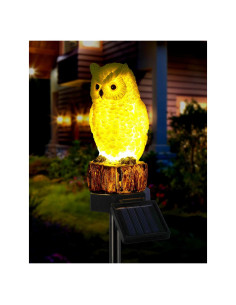 Estaca Solar Decorativa iStatue Búho para Jardín 40cm
