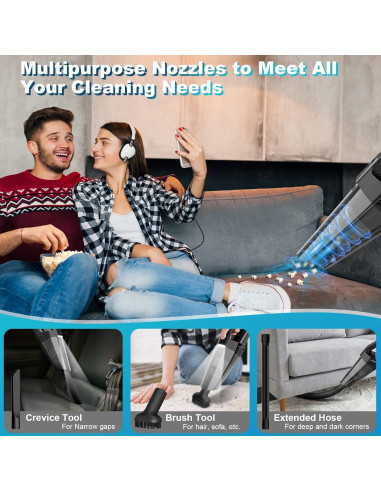 Aspiradora de Mano Inalámbrica Blestan LT-114 0.35L 20min