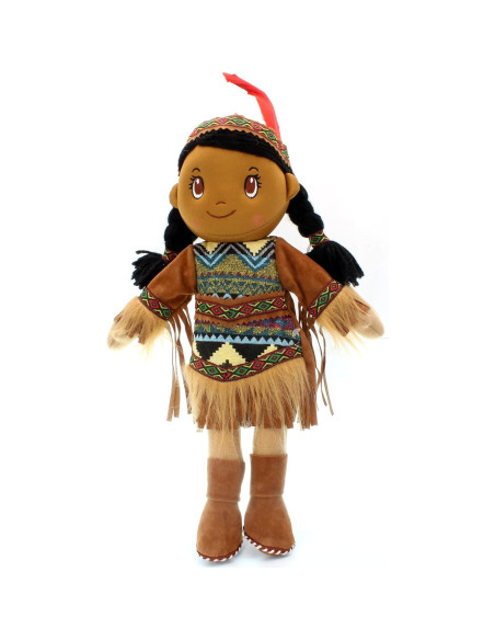 Muñeca de trapo nativa americana Kinnex 35.56 cm Aruna