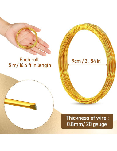 25 Rollos Alambre de Aluminio Multicolor Ferraycle 0.8 mm