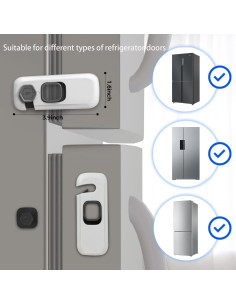 Cerraduras de Refrigerador a Prueba de Niños HFengQ - 2 Pack 2