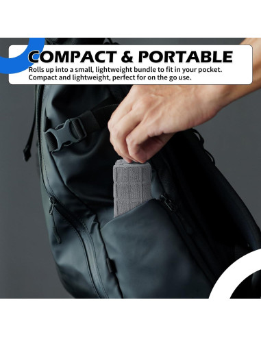 Toallas de Microfibra para Gimnasio HOMERHYME - 3 Unidades 68.6x40.6cm