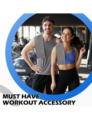 Toallas de Microfibra para Gimnasio HOMERHYME - 3 Unidades 68.6x40.6cm