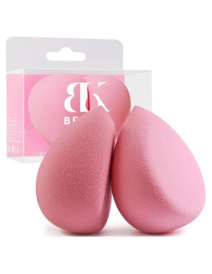 Set de Esponjas de Maquillaje BEAKEY Rosa Libre de Látex
