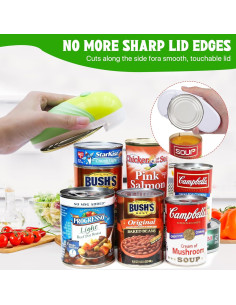 Abridor de Latas Eléctrico Harnyles Verde Automático 163g 2