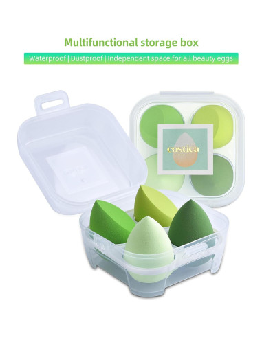 Juego de Esponjas de Maquillaje COSTICA 4 Piezas Multi Color