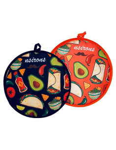 Bolsa Calentadora de Tortillas NSIRONS 30 cm 2 Piezas Negro/Naranja