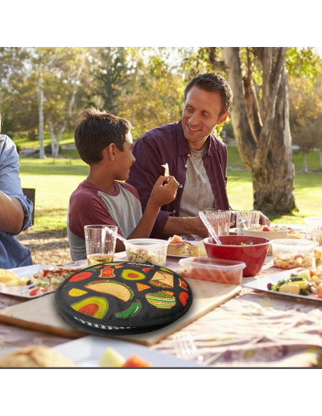 Bolsa Calentadora de Tortillas NSIRONS 30 cm 2 Piezas Negro/Naranja