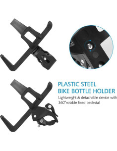 Soportes para Botellas de Agua Accmor 2 Piezas Negro Universal 2