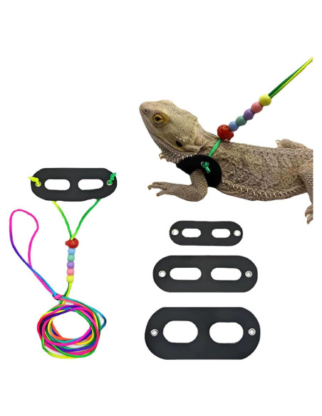 Arnés y Correa de Cuero Suave AIITLE - 3 Tamaños para Reptiles Arnés y Correa de Cuero Suave AIITLE - 3 Tamaños para Reptiles