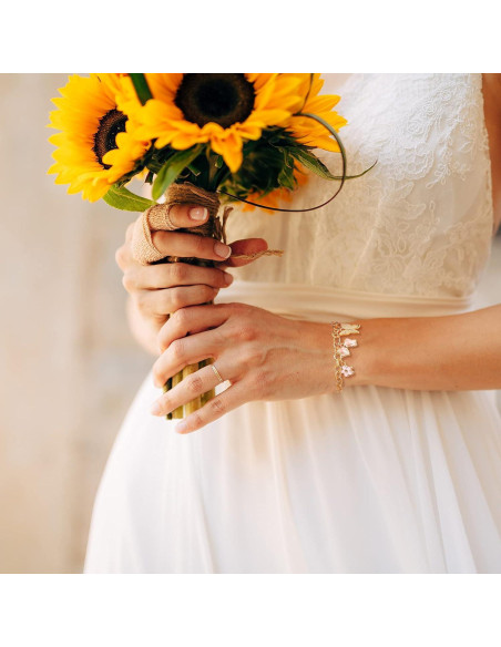 30 Cadenas de Pulsera con Cierre de Palanca Hicarer - Oro y Plata