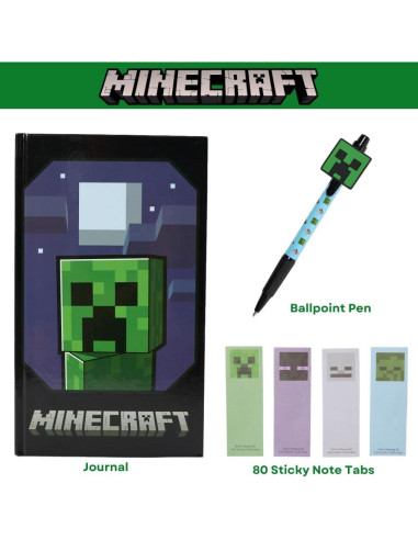 Conjunto de Papelería Minecraft Diseños Innovadores 9 Piezas