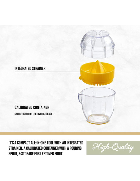 Exprimidor de Limón Trudeau 125ml con Colador Integrado