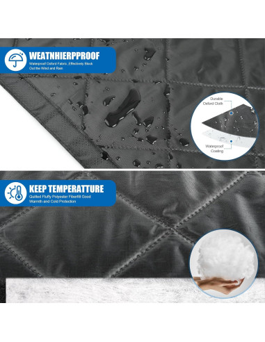 Cortina Térmica Aislante de Puerta de Garaje LIAMST 2.74x2.13m