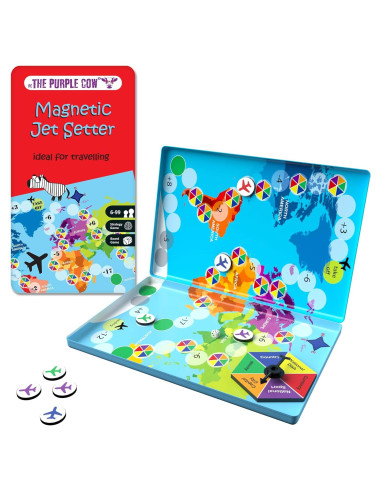 Juego de Mesa Magnético The Purple Cow Jet Setter 19.3 cm