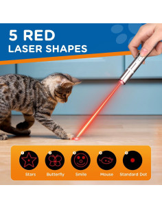 Puntero láser recargable Koackl para gatos y perros 7 en 1 2