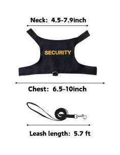 Arnés y Correa Ajustable para Dragón Barbudo SEZDEKI Negro 2