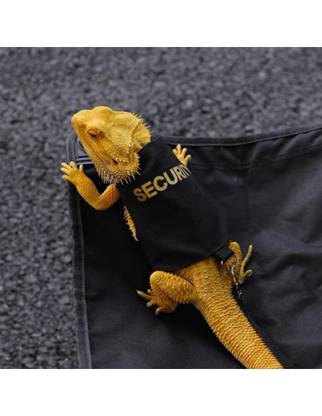 Arnés y Correa Ajustable para Dragón Barbudo SEZDEKI Negro Arnés y Correa Ajustable para Dragón Barbudo SEZDEKI Negro