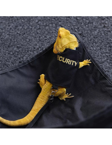 Arnés y Correa Ajustable para Dragón Barbudo SEZDEKI Negro