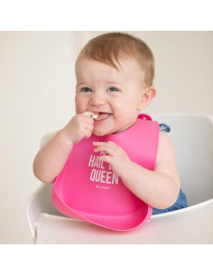 Babero de Silicona Bella Tunno 'Todos Hail La Reina' 25.4x22.9 cm 2