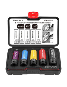 Juego de Enchufes de Tuerca de Impacto BILITOOLS 5 Piezas 15-22mm