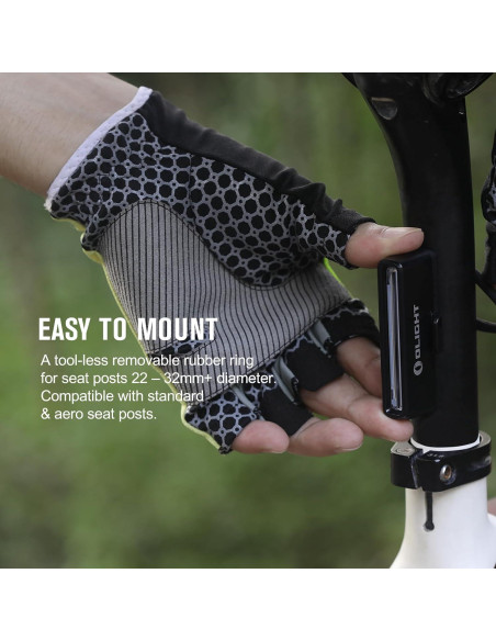 Luz Trasera de Bicicleta OLIGHT Seemee 30 30 Lúmenes Recargable