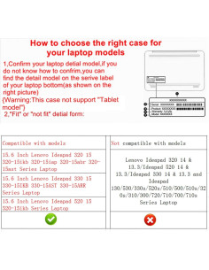 Funda Protectora Alapmk para Lenovo Ideapad 15.6" Negro 2