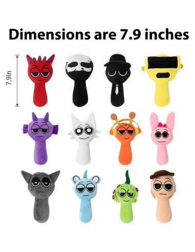 Peluche Sprunki 20.32 cm - Juguete suave y divertido