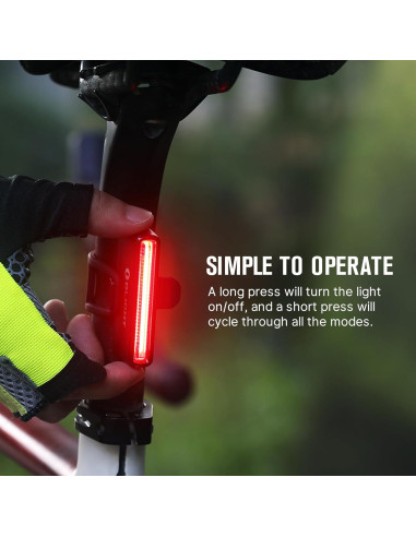 Luz Trasera de Bicicleta OLIGHT Seemee 30 30 Lúmenes Recargable