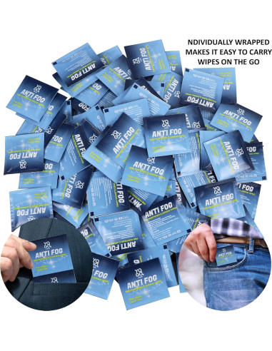 Toallitas Antivaho Yogo Vision - 200 Paquetes para Gafas