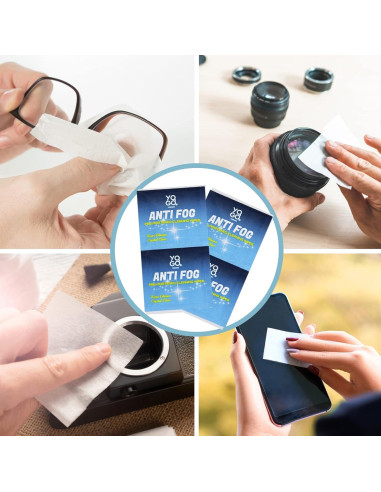 Toallitas Antivaho Yogo Vision - 200 Paquetes para Gafas