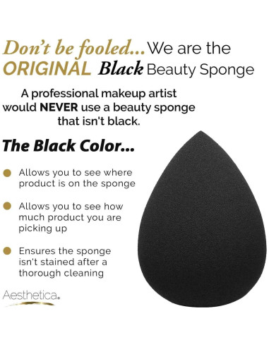 Esponja de Maquillaje Aesthetica Cosmetics - Vegana y Sin Látex