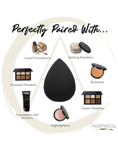 Esponja de Maquillaje Aesthetica Cosmetics - Vegana y Sin Látex