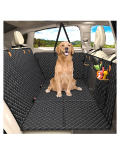 Extensor de Asiento Trasero Lekereise para Perros Negro 130x68cm